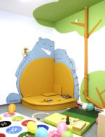 Wandgestaltung in der Kinderinsel der Martin Luther Universität Halle, 2016